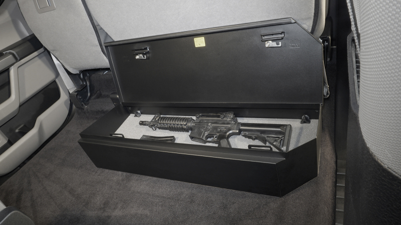 Ford F-150 Underseat Lockbox - Rear - Tuffy Products - 2/3 Length with Keyed Lock - `15-`24